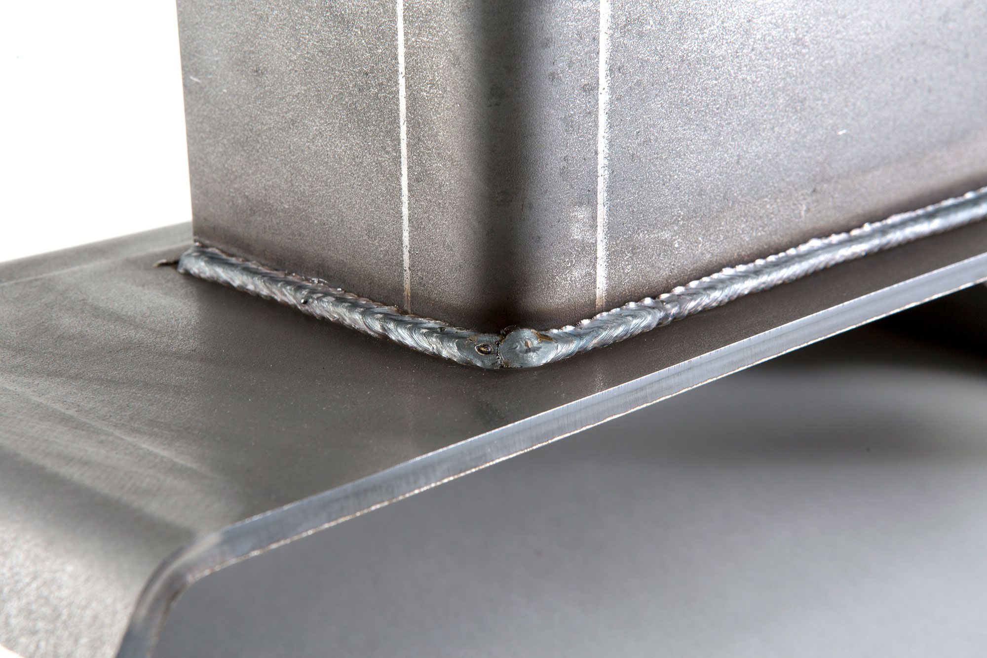 detail of steel weld